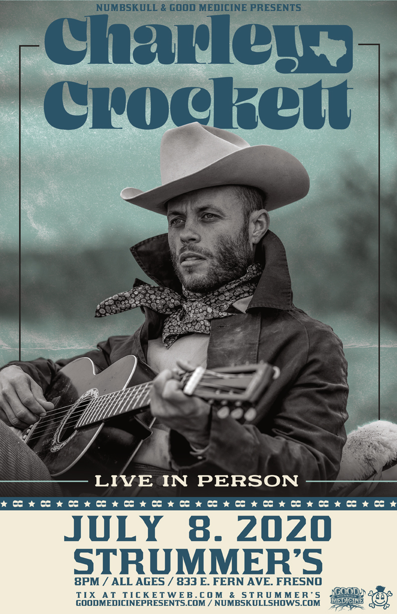 Charley Crockett 7-20 strummers flyer web