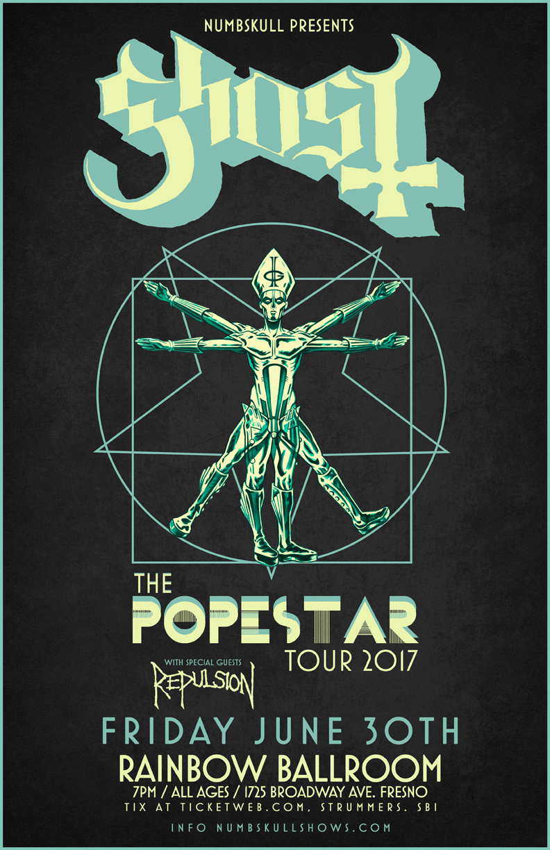 GHOST Popestar Tour Poster 2016