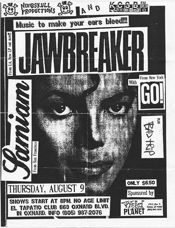 Jawbreaker el tapitio 8-89 flyer